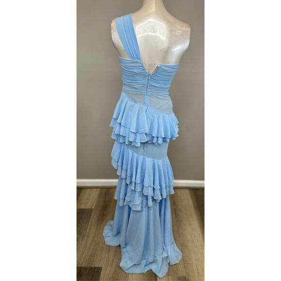 Michael Costello x REVOLVE Ariella Maxi Dress in Baby Blue Size XXS $358 - Picture 8 of 12